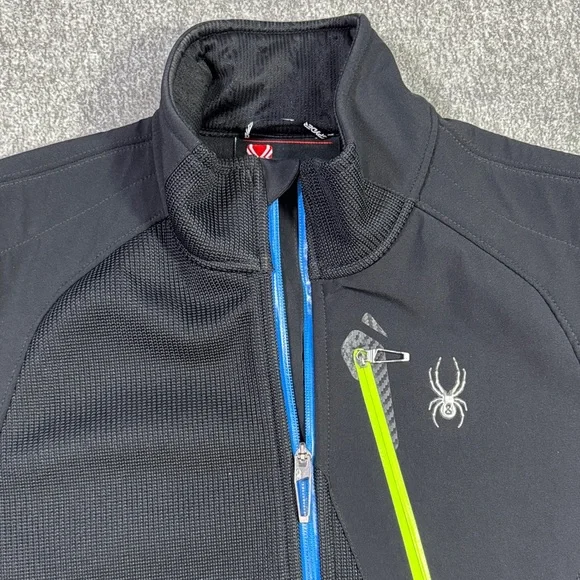 Spyder Bandit Full Zip Fleece Stryke Jacket Men’s Large Core Sweater Black